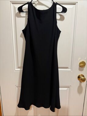 Evan Picone Black Sleeveless Midi Dress Size 14